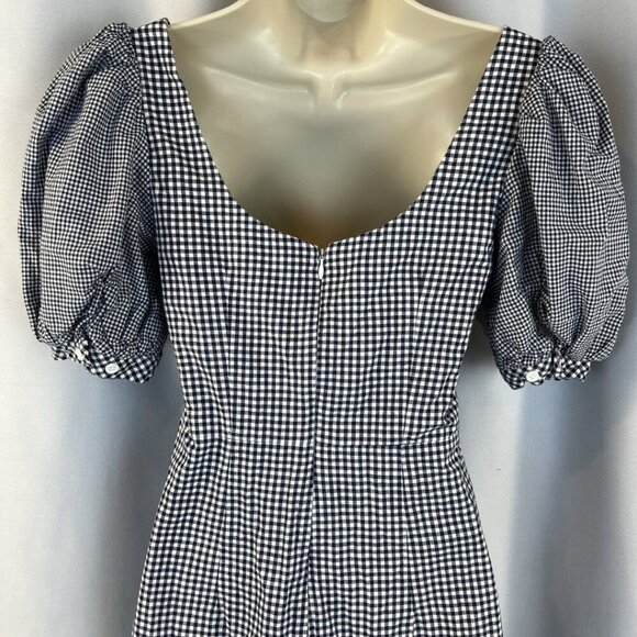 Jonathan Simkhai Blue Gingham Puff Sleeve Mini Dress $450 - Picture 9 of 14